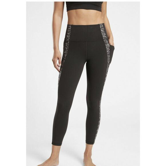 Athleta Salutation Stash Pocket II Serene 7/8 Tight Pants Black Sequoia‎ Size 3X - Picture 1 of 6
